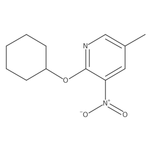2-(Cyclohexyloxy)-5-methyl-3-nitropyridine结构式
