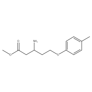 Methyl 3-amino-5-[(4-methylphenyl)thio]pentanoate结构式