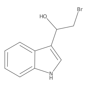 2-bromo-1-(1H-indol-3-yl)ethan-1-ol结构式