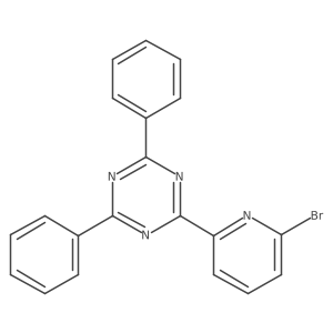 2-(6-Bromopyridin-2-yl)-4,6-diphenyl-1,3,5-triazine结构式