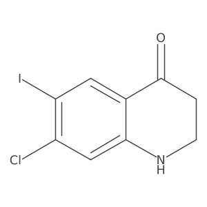 7-chloro-6-iodo-2,3-dihydroquinolin-4(1H)-one Structure