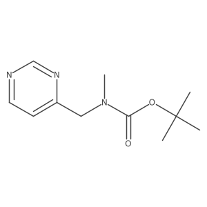 tert-butyl N-methyl-N-[(pyrimidin-4-yl)methyl]carbamate结构式