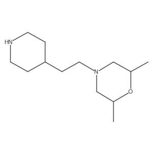 (2R,6S)-2,6-Dimethyl-4-(2-(piperidin-4-yl)ethyl)morpholine Structure