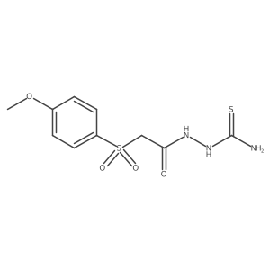 2-{[(4-Methoxyphenyl)sulfonyl]acetyl}hydrazinecarbothioamide结构式