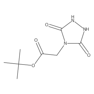 Tert-butyl 2-(3,5-dioxo-1,2,4-triazolidin-4-yl)acetate结构式