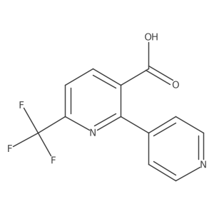2-(Pyridin-4-yl)-6-(trifluoromethyl)nicotinic acid Structure