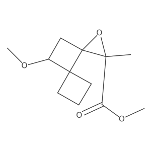 Methyl 8-methoxy-2-methyl-1-oxadispiro[2.0.3^{4}.2^{3}]nonane-2-carboxylate结构式