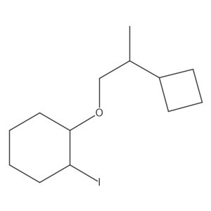 1-(2-Cyclobutylpropoxy)-2-iodocyclohexane Structure