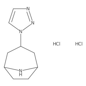 3-(1H-1,2,3-triazol-1-yl)-8-azabicyclo[3.2.1]octane hydrochloride Structure