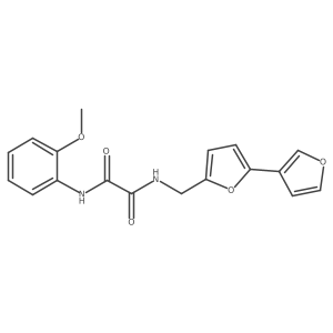 N1-([2,3'-bifuran]-5-ylmethyl)-N2-(2-methoxyphenyl)oxalamide Structure