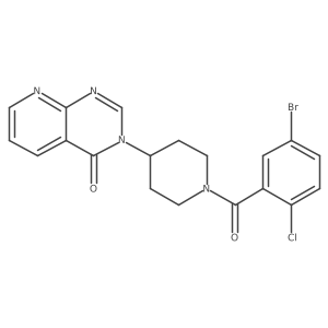 3-(1-(5-bromo-2-chlorobenzoyl)piperidin-4-yl)pyrido[2,3-d]pyrimidin-4(3H)-one Structure