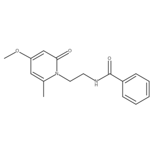 N-(2-(4-methoxy-6-methyl-2-oxopyridin-1(2H)-yl)ethyl)benzamide Structure