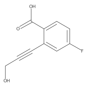 4-Fluoro-2-(3-hydroxyprop-1-yn-1-yl)benzoic acid Structure