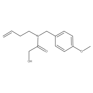 N-(4-methoxybenzyl)-N-(but-3-enyl)-2-hydroxyacetamide结构式