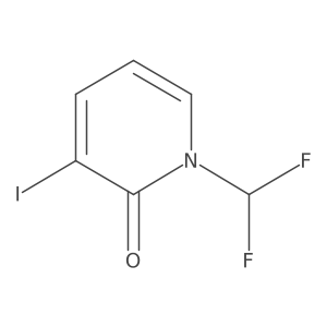 1-(Difluoromethyl)-3-iodopyridin-2(1H)-one Structure