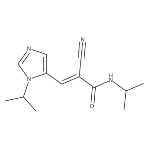 2-cyano-N-(propan-2-yl)-3-[1-(propan-2-yl)-1H-imidazol-5-yl]prop-2-enamide结构式