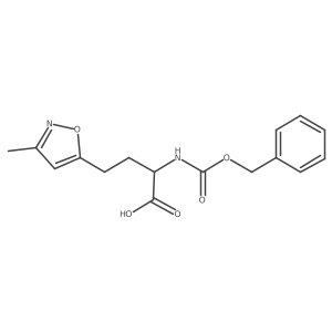 2-{[(Benzyloxy)carbonyl]amino}-4-(3-methyl-1,2-oxazol-5-yl)butanoic acid Structure