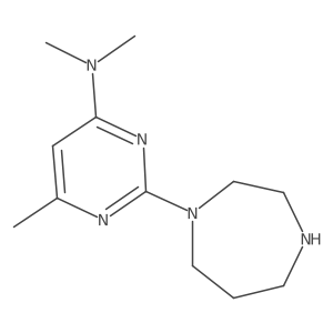 2-(1,4-diazepan-1-yl)-N,N,6-trimethylpyrimidin-4-amine Structure