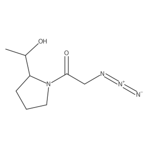 2-Azido-1-(2-(1-hydroxyethyl)pyrrolidin-1-yl)ethan-1-one结构式