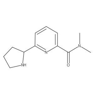 N,N-Dimethyl-6-(pyrrolidin-2-YL)pyridine-2-carboxamide Structure
