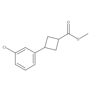 Methyl 3-(3-chlorophenyl)cyclobutane-1-carboxylate Structure