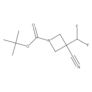 Tert-butyl3-cyano-3-(difluoromethyl)azetidine-1-carboxylate Structure