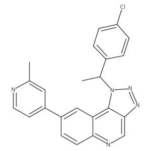 1-[(1S)-1-(4-Chlorophenyl)ethyl]-8-(2-methyl-4-pyridinyl)-1H-1,2,3-triazolo[4,5-c]quinoline Structure