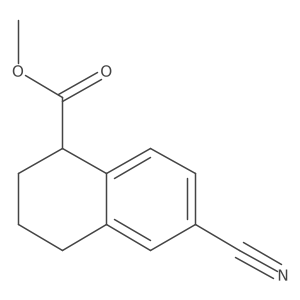 Methyl 6-cyano-1,2,3,4-tetrahydronaphthalene-1-carboxylate结构式