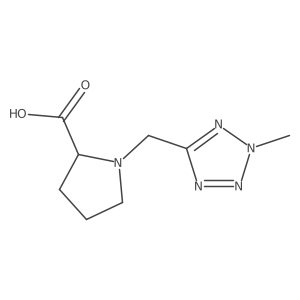 (2S)-1-[(2-methyl-2H-1,2,3,4-tetrazol-5-yl)methyl]pyrrolidine-2-carboxylic acid Structure