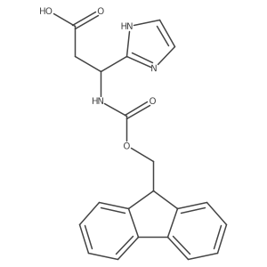 (3S)-3-({[(9H-fluoren-9-yl)methoxy]carbonyl}amino)-3-(1H-imidazol-2-yl)propanoic acid结构式