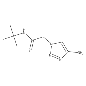 2-(4-amino-1H-1,2,3-triazol-1-yl)-N-tert-butylacetamide结构式