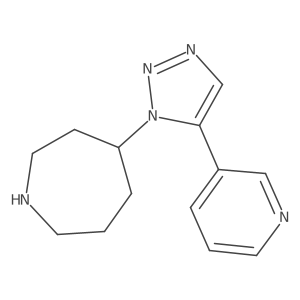 4-[5-(pyridin-3-yl)-1H-1,2,3-triazol-1-yl]azepane结构式