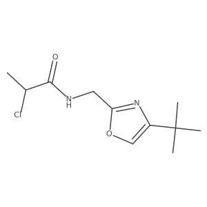 N-[(4-tert-butyl-1,3-oxazol-2-yl)methyl]-2-chloropropanamide结构式