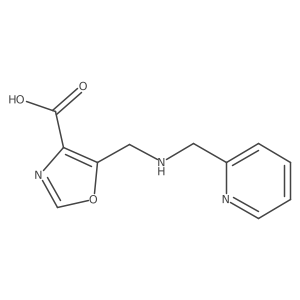 5-({[(Pyridin-2-yl)methyl]amino}methyl)-1,3-oxazole-4-carboxylic acid Structure