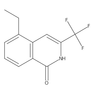 5-Ethyl-3-(trifluoromethyl)-1,2-dihydroisoquinolin-1-one Structure