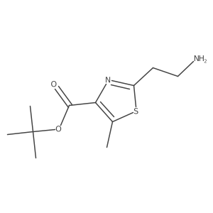 Tert-butyl 2-(2-aminoethyl)-5-methyl-1,3-thiazole-4-carboxylate Structure