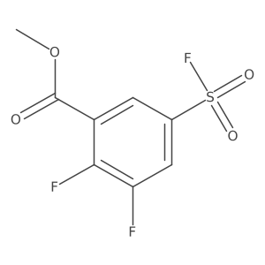 Methyl 2,3-difluoro-5-(fluorosulfonyl)benzoate Structure