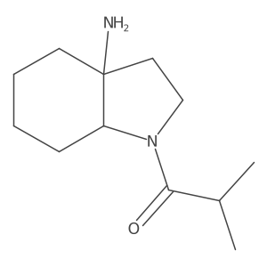 1-(3a-amino-octahydro-1H-indol-1-yl)-2-methylpropan-1-one结构式