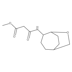 Methyl 2-({6-oxabicyclo[3.2.2]nonan-4-yl}carbamoyl)acetate结构式