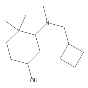 3-[(Cyclobutylmethyl)(methyl)amino]-4,4-dimethylcyclohexan-1-ol Structure