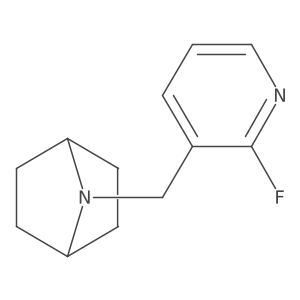 7-[(2-Fluoropyridin-3-yl)methyl]-7-azabicyclo[2.2.1]heptane结构式