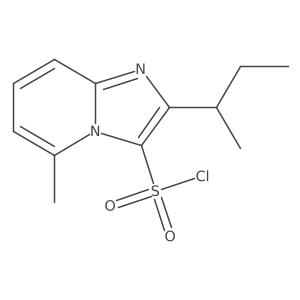 2-(Butan-2-yl)-5-methylimidazo[1,2-a]pyridine-3-sulfonyl chloride结构式