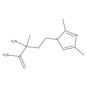 2-amino-4-(2,4-dimethyl-1H-imidazol-1-yl)-2-methylbutanamide结构式
