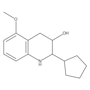 2-Cyclopentyl-5-methoxy-1,2,3,4-tetrahydroquinolin-3-ol Structure