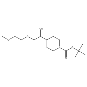 Tert-butyl 4-[1-hydroxy-2-(2-methoxyethoxy)ethyl]piperidine-1-carboxylate Structure