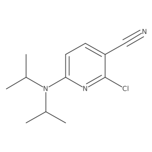 6-[Bis(propan-2-yl)amino]-2-chloropyridine-3-carbonitrile结构式