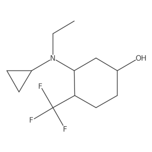3-[Cyclopropyl(ethyl)amino]-4-(trifluoromethyl)cyclohexan-1-ol Structure
