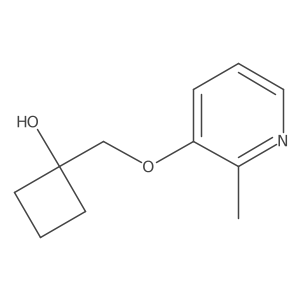 1-{[(2-Methylpyridin-3-yl)oxy]methyl}cyclobutan-1-ol Structure