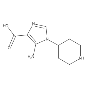 5-amino-1-(piperidin-4-yl)-1H-imidazole-4-carboxylic acid Structure