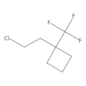 1-(2-Chloroethyl)-1-(trifluoromethyl)cyclobutane Structure